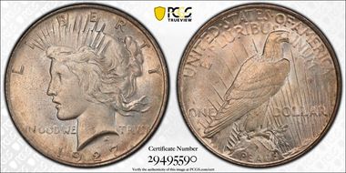 1927-D $1 MS64