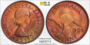 1964 Y. (p) 1D MS65RB