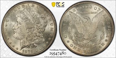 1879-S $1 Reverse of 1878 MS62