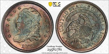 1835 H10C Small Date, Small 5C MS67