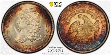 1835 H10C Small Date, Large 5C MS67+ 