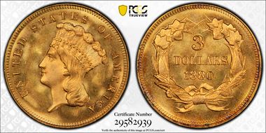 1880 $3 MS66+