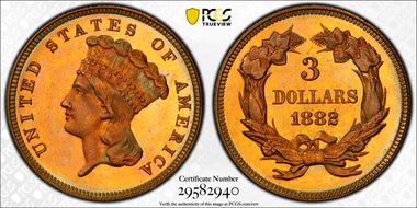 1882 $3 MS67
