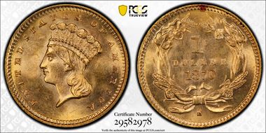 1870-S G$1 MS65+