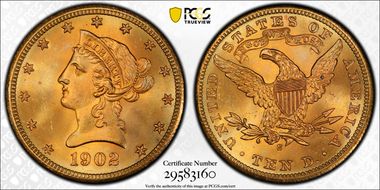 1902-S $10 MS66+