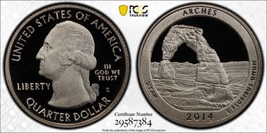 2014-S 25C Arches NP First Strike PR70DCAM