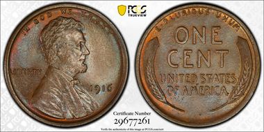 1916 1C MS65BN