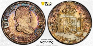 1825-PTS JL 1/2 R Calico-442 MS65