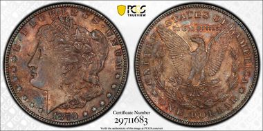 1879-S $1 VAM 39, Rev. of 1878 MS64