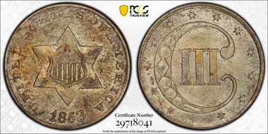 1853 3CS MS63