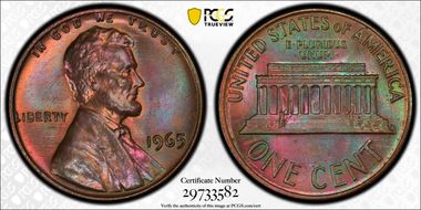 1965 1C MS64BN