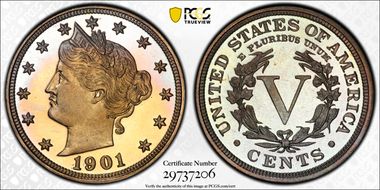 1901 5C PR67+ CAM
