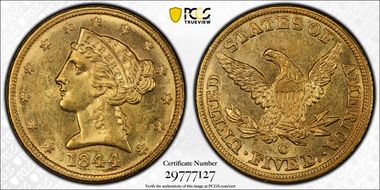 1844-C $5 MS63