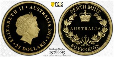2012-P $25 Sovereign PR70DCAM