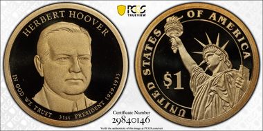 2014-S $1 Herbert Hoover PR70DCAM