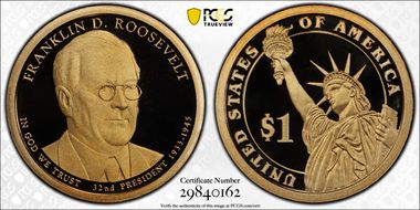 2014-S $1 Franklin D. Roosevelt PR70DCAM