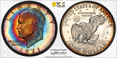 1971-S $1 Silver PR67DCAM