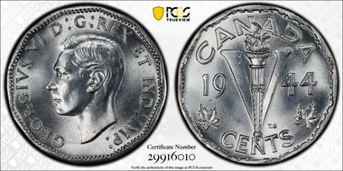 1944 5C Steel MS66+