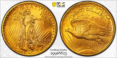 1909 $20 MS64