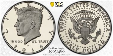 2014-S 50C First Strike PR70DCAM