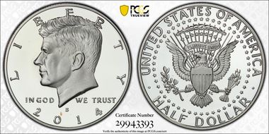 2014-S 50C Silver First Strike PR70DCAM