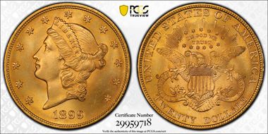 1899 $20 MS66