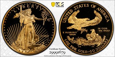 2003-W $50 Gold Eagle PR70DCAM