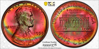 1959 1C MS66RB