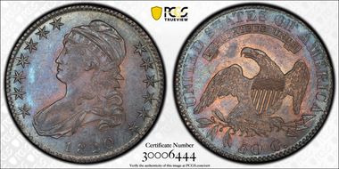 1820/19 50C Square Base 2 MS64