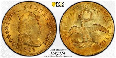 1795 $10 13 Leaves MS64+