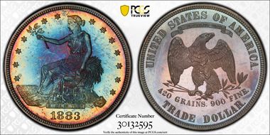 1883 T$1 Trade PR67