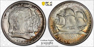 1936 50C Long Island MS67