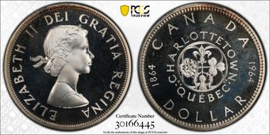 1964 S$1 Confederation PR68DCAM