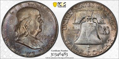 1956 50C MS66+ FBL