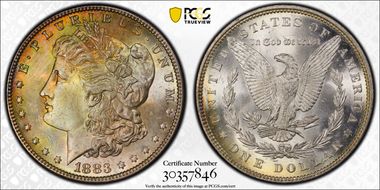 1883 $1 MS64