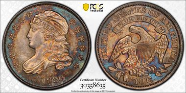 1830/29 10C JR-4, FS-301 MS64