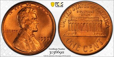 1959-D 1C MS66RD