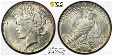 1927 $1 MS64