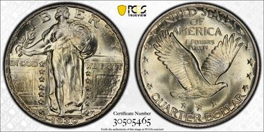 1930 25C MS67+ FH