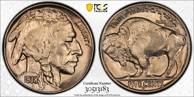 1938-D 5C Buffalo MS66