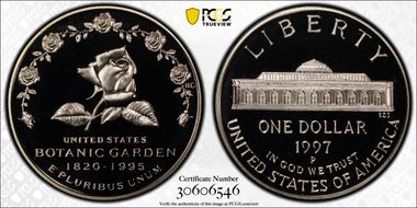 1997-P $1 Botanical PR70DCAM