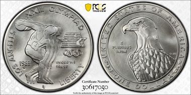 1983-D $1 Olympic MS70