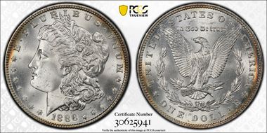 1886 $1 MS66+ 