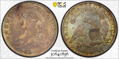 1807 50C O-112, 50/20 AU53