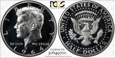 1964 50C Accented Hair PR67CAM