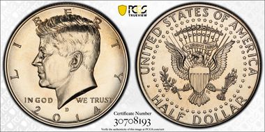 2014-D 50C UNC Set 50th Anniversary First Strike SP69