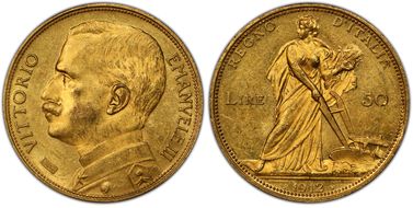 1912-R 50 L KM-49  Au MS62