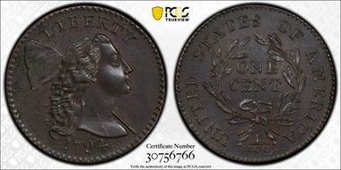 1794 1C S-24 Apple Cheek AU58BN