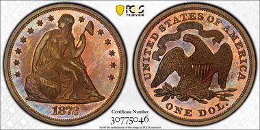 1872 $1 J-1210 PR65BN