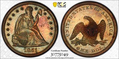 1851 $1 J-132 Res PR64BN